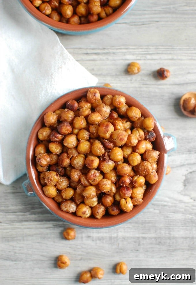 Roasted Chickpea Crisps 5 Crunchy Roasted Chickpeas - kids love this healthy snack