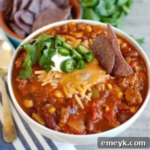 Hearty Slow Cooked Turkey Chili 6 Slow Cooker Turkey Chili