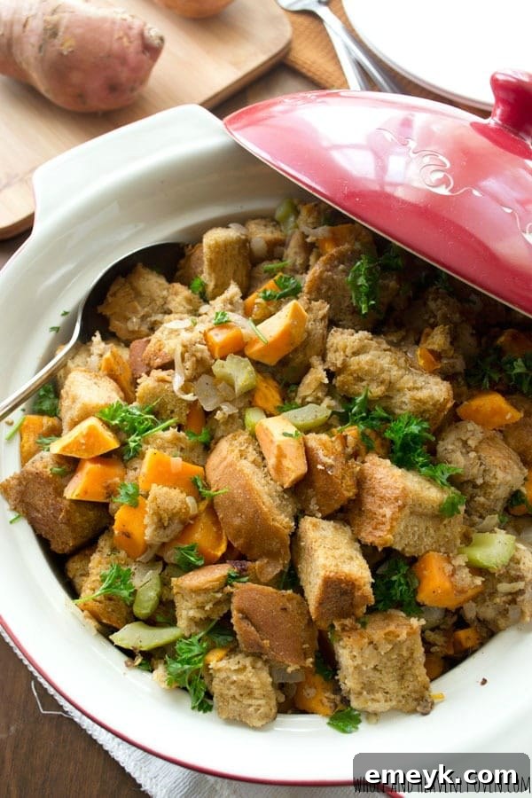 Crockpot Sweet Potato Stuffing