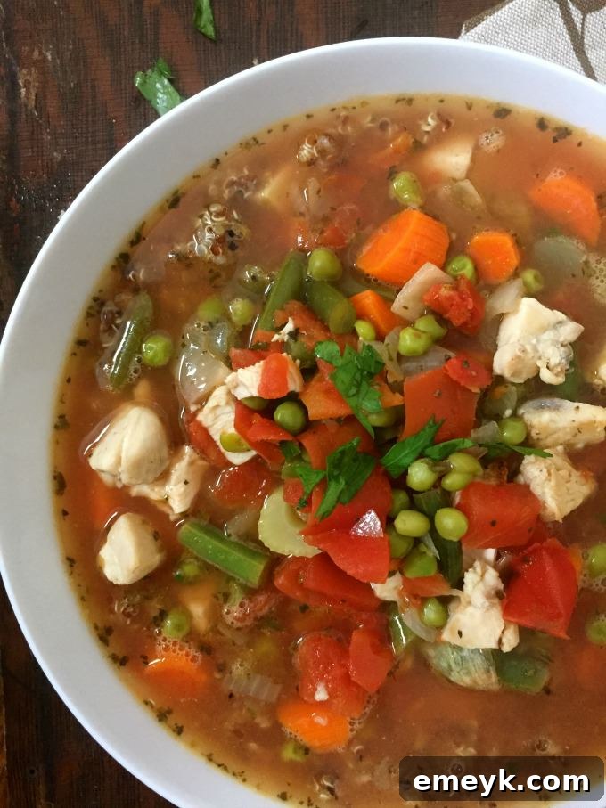 Hearty Chicken and Quinoa Delight 3 Chicken Quinoa Soup - Perfect for a busy family dinner