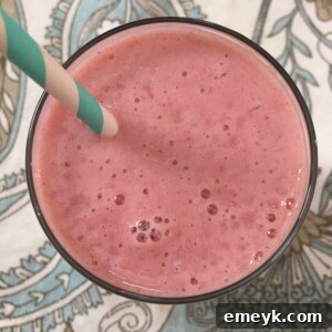 Strawberry Cantaloupe Smoothie above