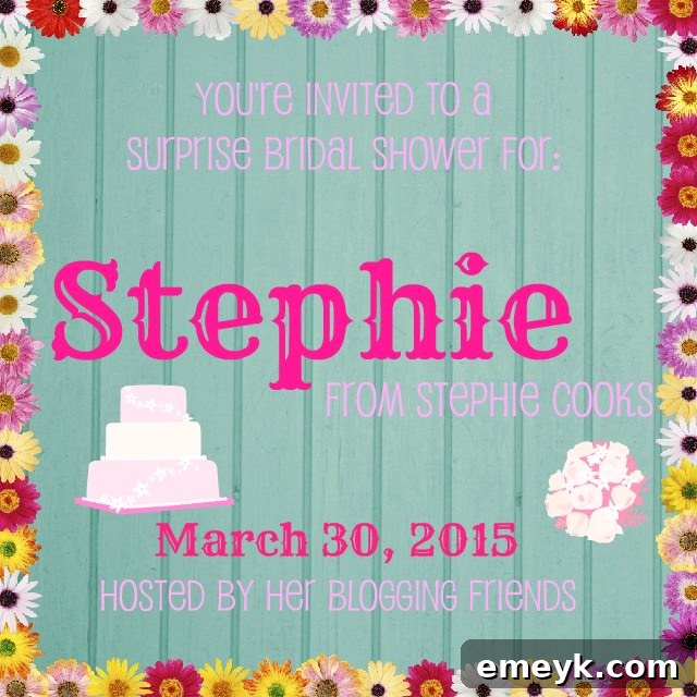 Velvet Strawberry Crostini with Mint and Zesty Honey 4 Festive graphic for Stephie's virtual bridal shower.
