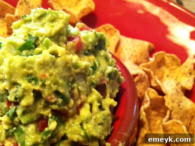 Quick & Easy Guacamole - acedarspoon.com - Serving