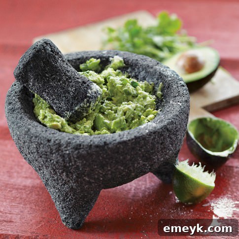 Traditional Lava Stone Mortar for Guacamole