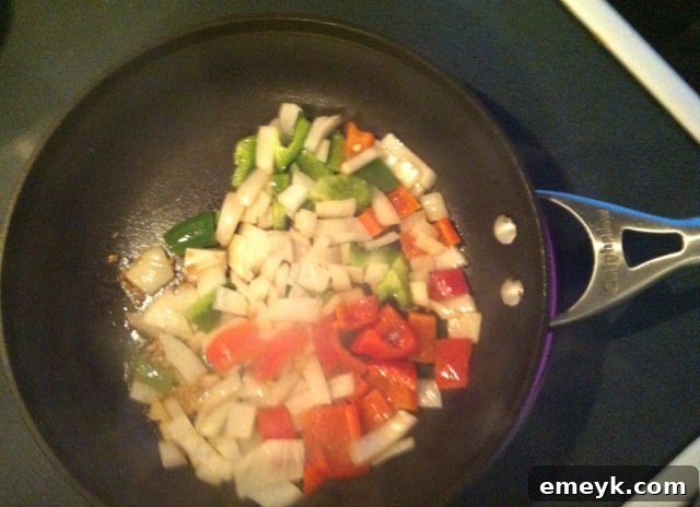 Fresh vegetables ready for Pasta Goulash