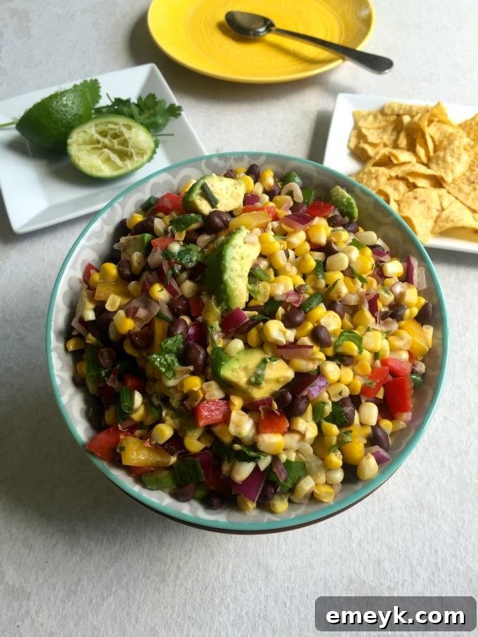 Sweet Corn Black Bean Salad - A vibrant and fresh side dish for summer gatherings.