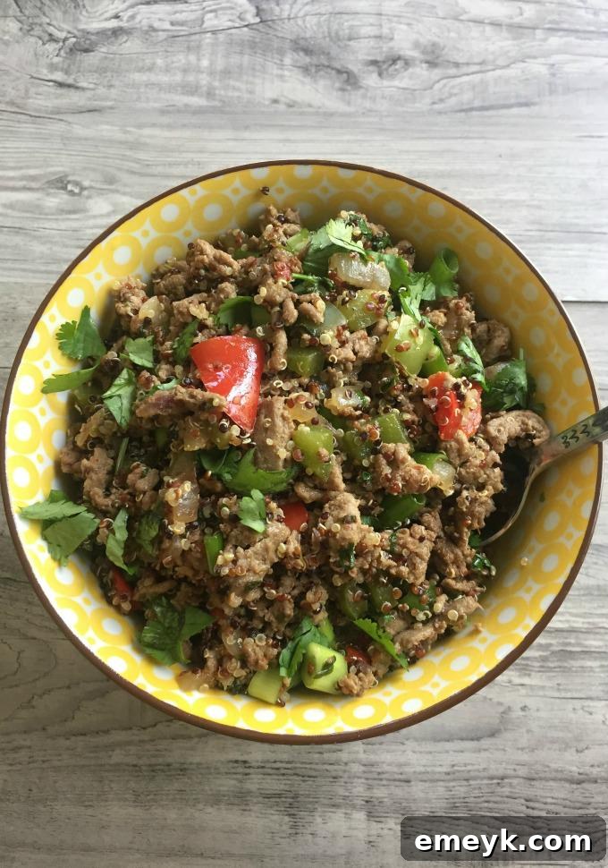 Thai Turkey Quinoa Lettuce Wraps - dinner