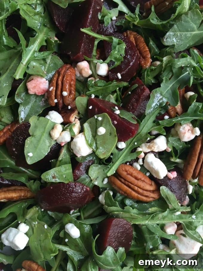 Healthy and Delicious Roasted Beet Salad Plated for a Fresh Meal