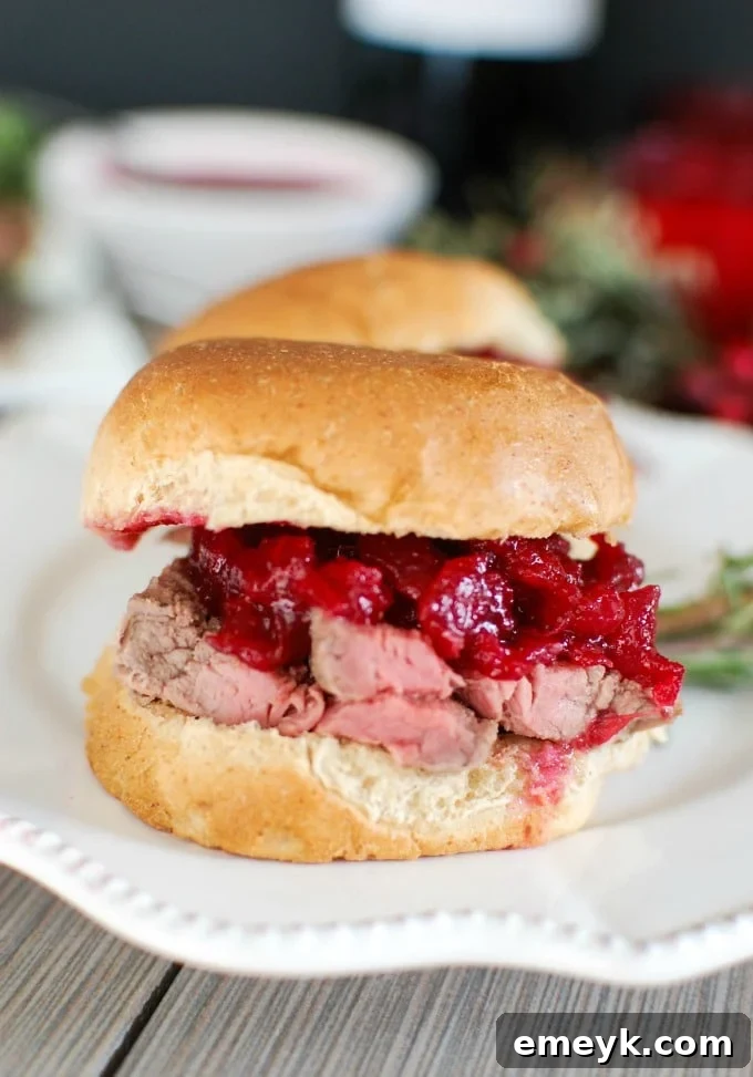 Gourmet Tenderloin Sliders with Festive Cranberry Orange Relish 5 The best Beef Tenderloin Sliders with Cranberry Orange Relish for dinner