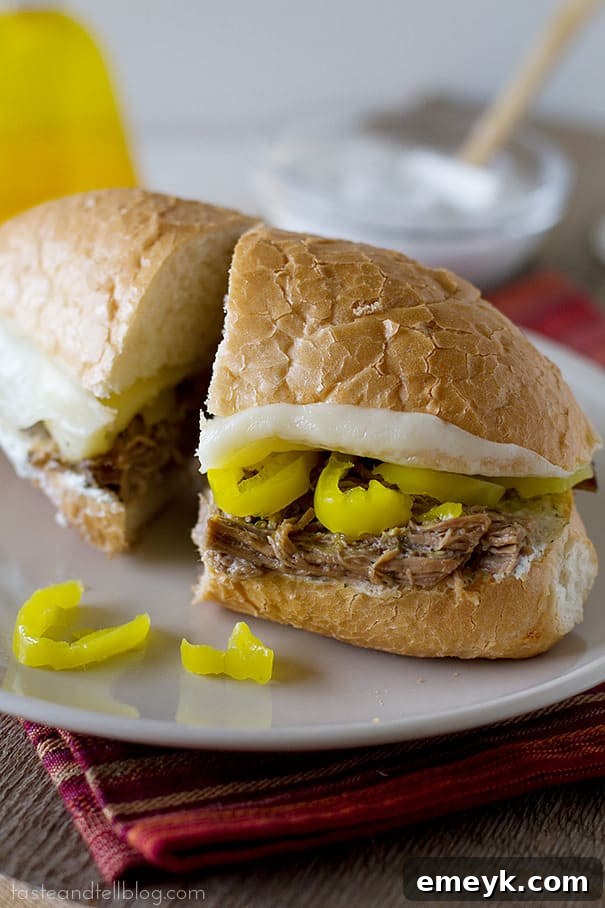Slow Cooker Italian Beef Sandwiches Recipe