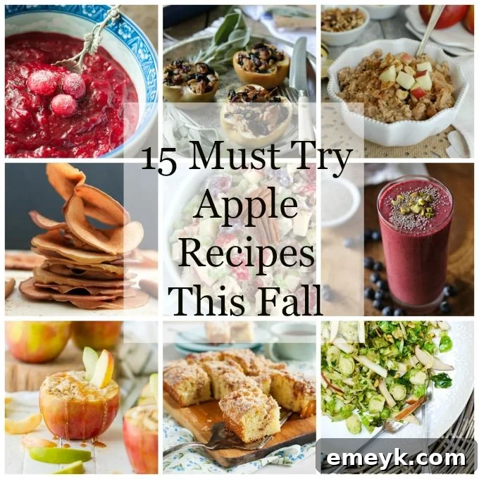 Autumn harvest of fresh apples for fall recipes