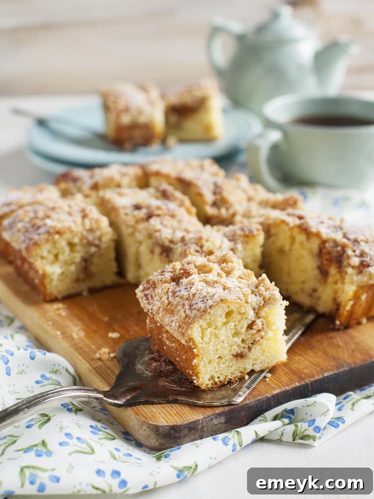 Delicious Gluten Free Apple Coffee Cake with streusel topping
