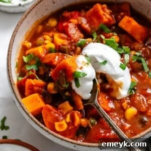Hearty Sweet Potato Chili 14 Sweet Potato Chili 1200 x 1200