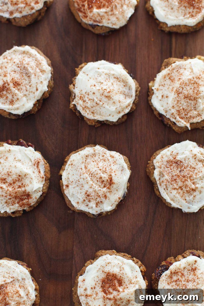 Gluten-Free Spiced Persimmon Cookies with Cranberries and Walnuts, a flavorful and wholesome holiday treat.
