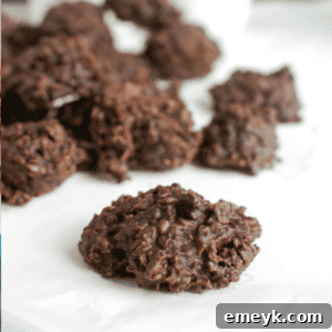 No Bake Cookie Recipe, a healthier and quicker version of your favorite no bake cookie.
