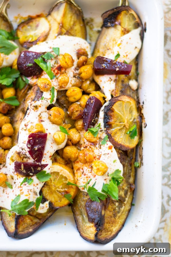 Deconstructed Baba Ghanoush with Beets and Za'atar