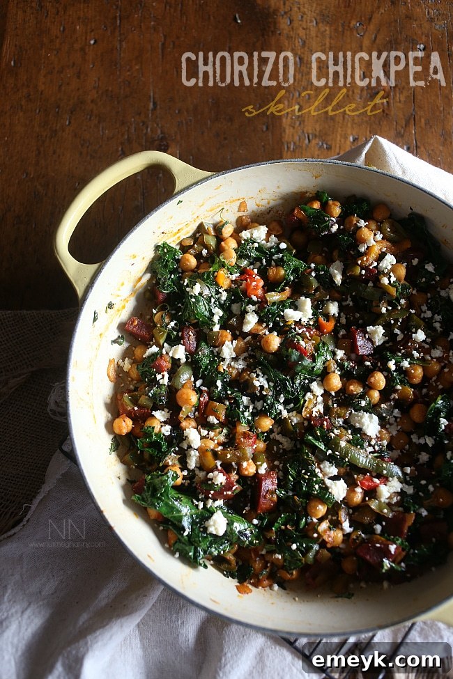 Chorizo Chickpea Skillet