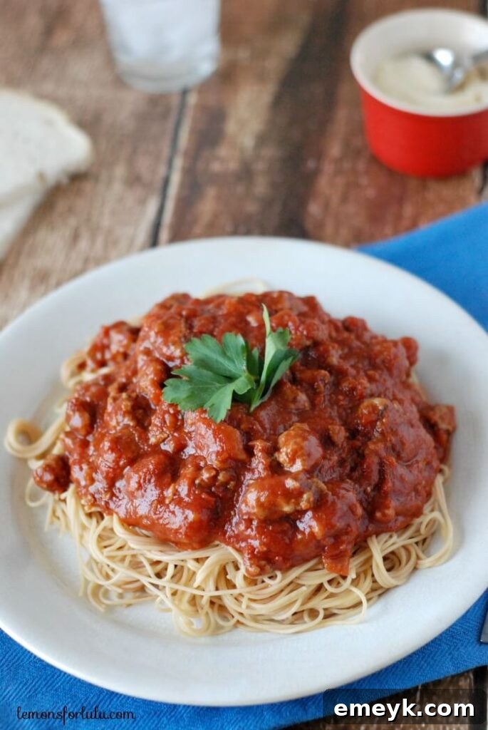 Slow Cooker Meat Sauce