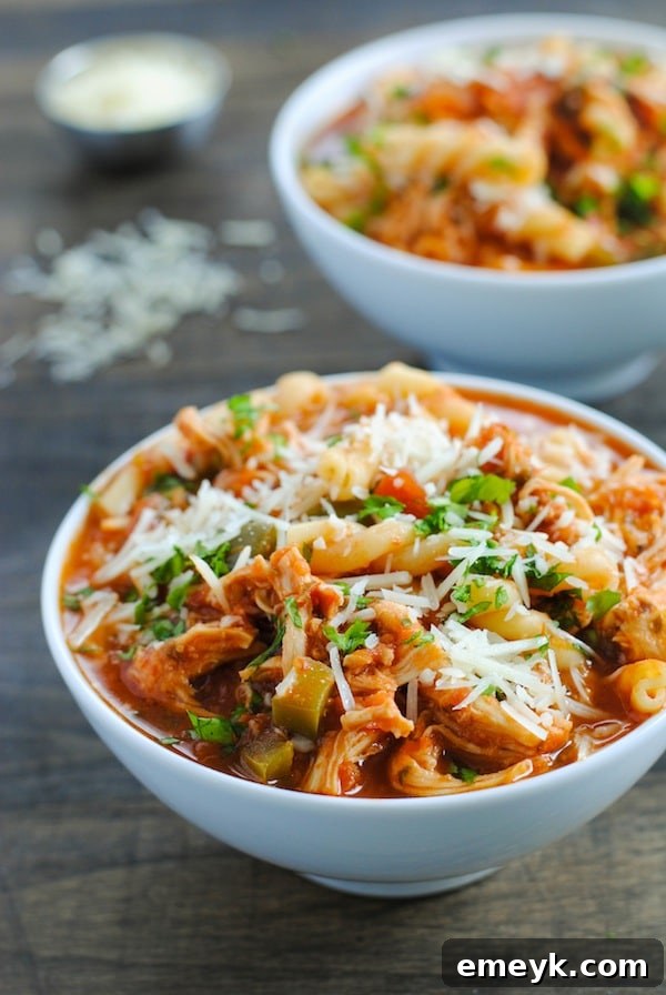 Slow Cooker Chicken Parmesan Soup