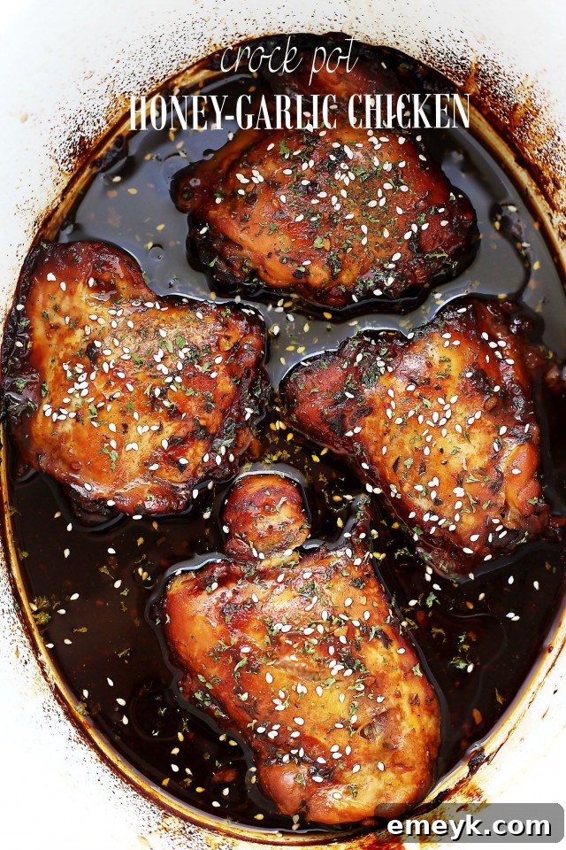Slow Cooker Honey Garlic Chicken