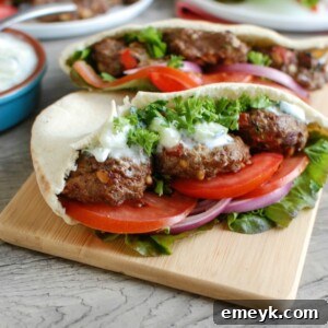 Mediterranean Burger with Mint Yogurt Sauce - easy dinner image
