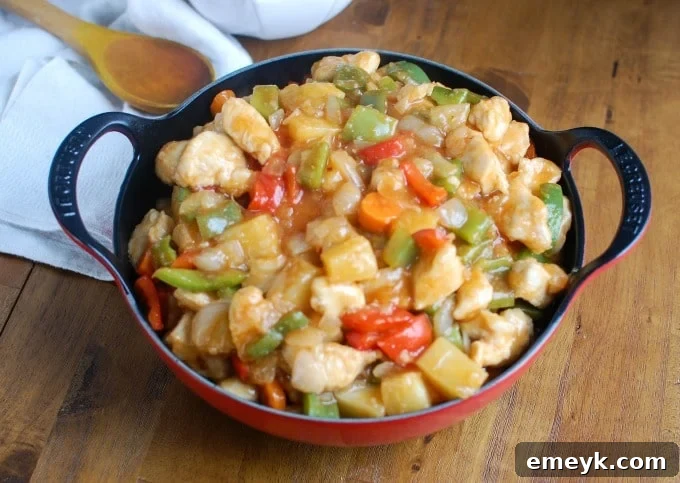 Delightfully Light Sweet and Sour Chicken 3 Lighter Sweet and Sour Chicken as a healthy alternative to takeout