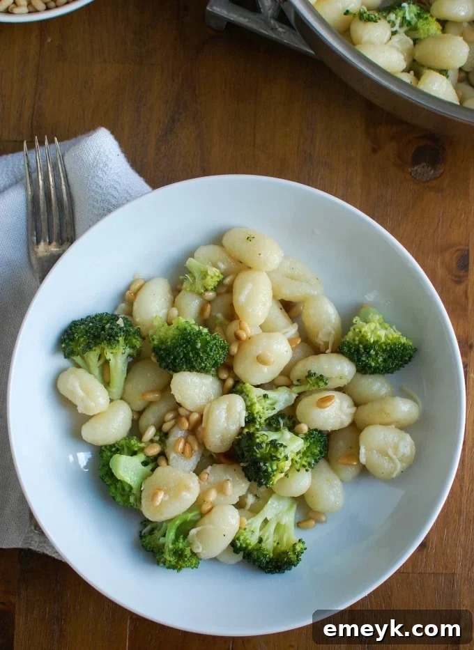 Simple steps to make Browned Butter Gnocchi with Broccoli and Pine Nuts