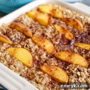 Peaches and Cream Baked Oatmeal 1200 x 1200