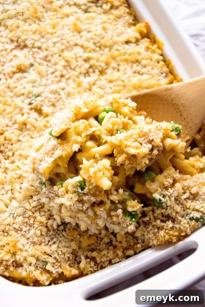 Tuna-Macaroni-Casserole, a comforting and hearty family meal.