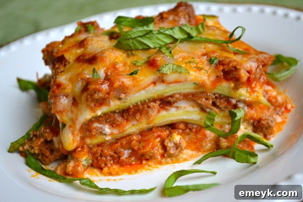 DSC_1082, Zucchini Lasagna, a delightful and lighter pasta alternative.