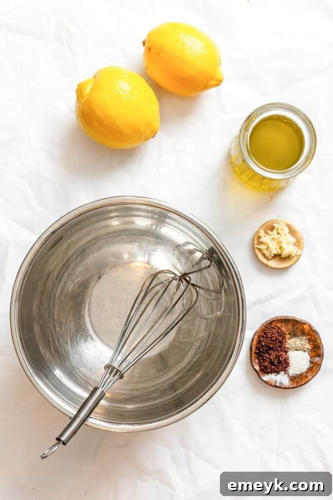 Fattoush Salad dressing ingredients