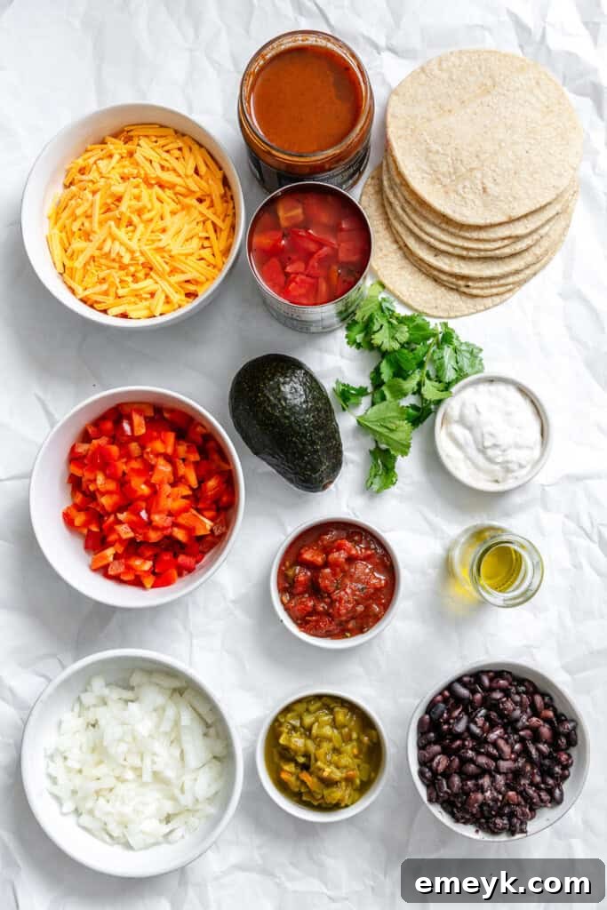 Effortless Meatless Enchiladas 6 Easy Vegetarian Enchiladas Recipe ingredients