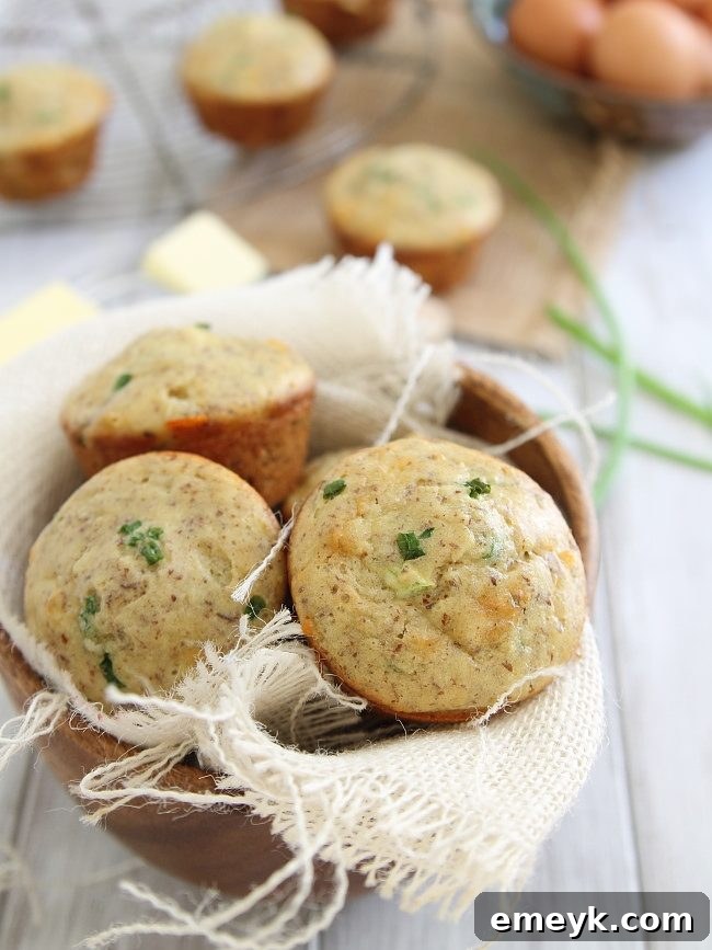 29 Brilliant Breakfasts for Effortless Mornings 8 Hearty Sausage Cheddar Breakfast Muffins from Running to the Kitchen, a delicious and easy make-ahead breakfast.