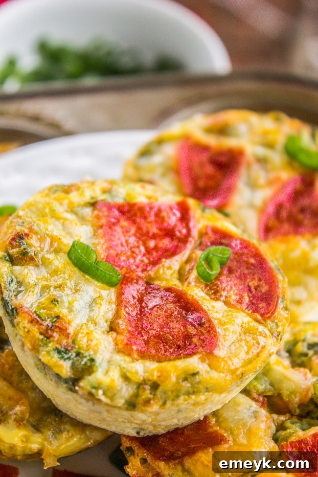 29 Brilliant Breakfasts for Effortless Mornings 13 Pizza Egg Muffins from The Food Charlatan, a fun and easy make-ahead breakfast for kids and adults.