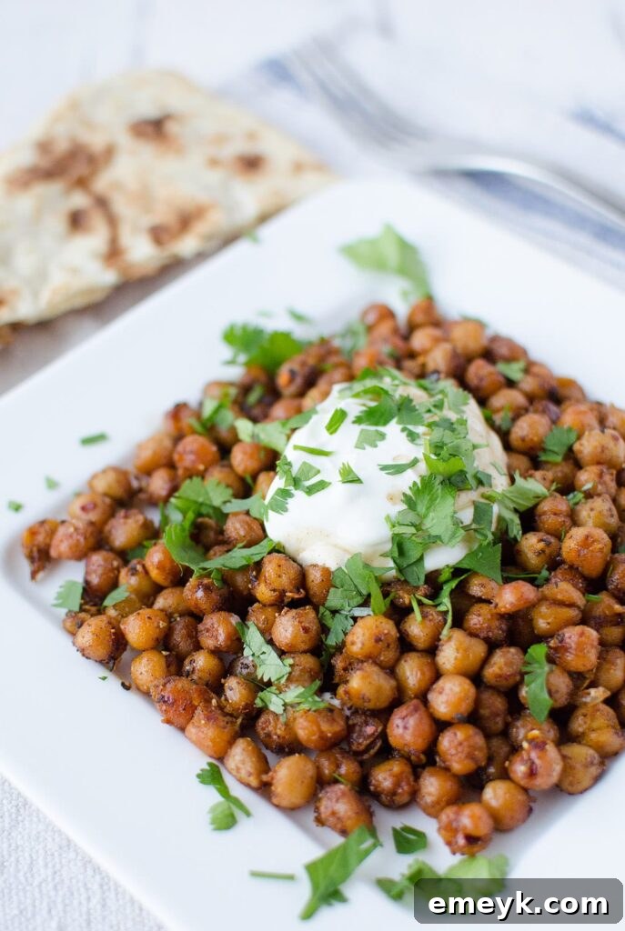 Quick Indian Chickpeas, a flavorful and protein-rich vegetarian meal ready fast