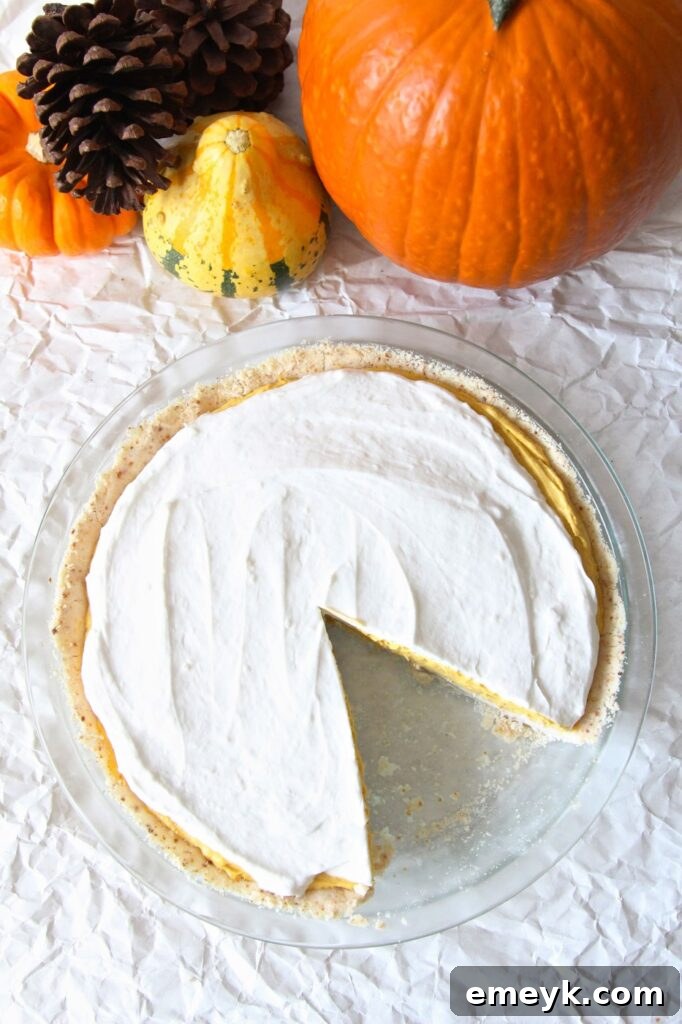 Gluten-Free Pumpkin Cream Pie, light and fluffy