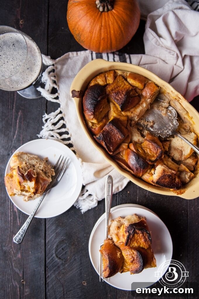 Coconut Pumpkin Ale Overnight French Toast Bake
