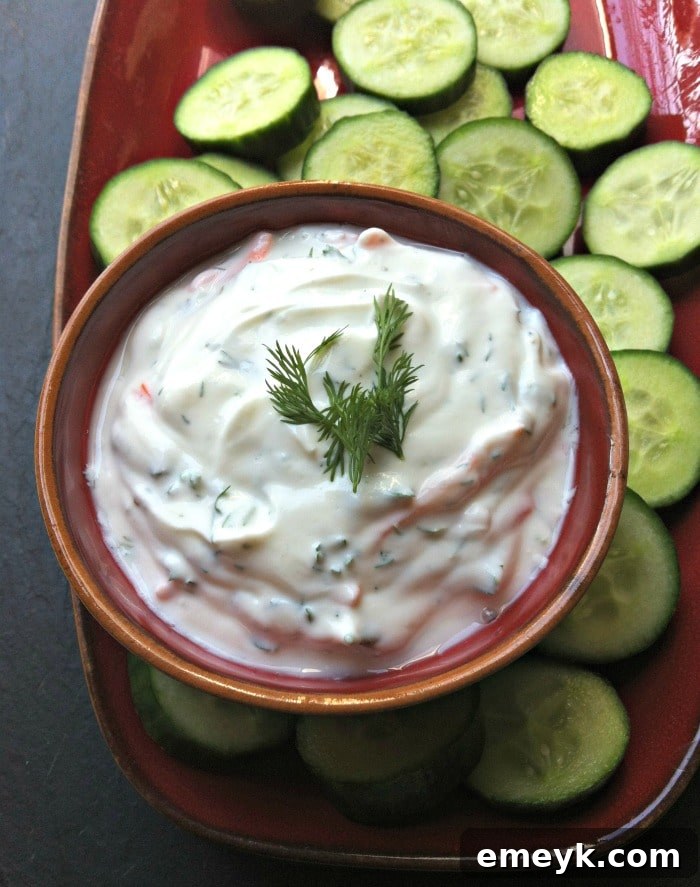 29 Unbeatable Game Day Dips 28 Creamy Dill Greek Yogurt Dip, a light and herbaceous dip perfect for vegetables.
