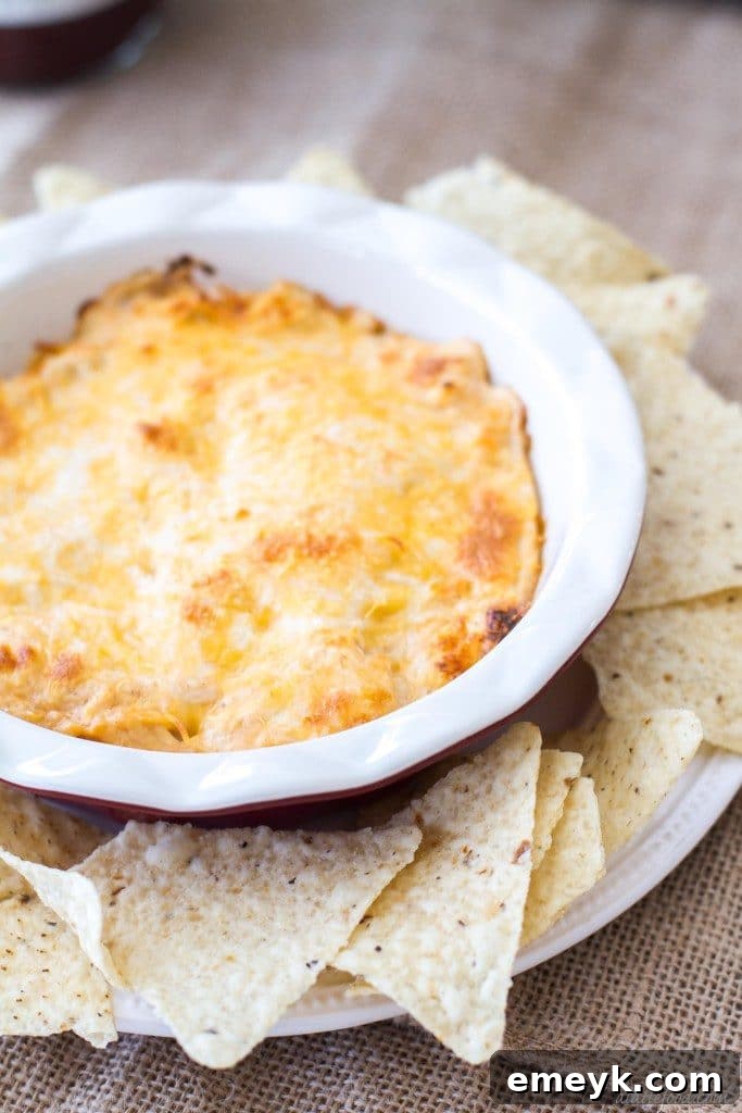 29 Unbeatable Game Day Dips 4 Mouthwatering Cheesy Barbecue Chicken Dip, loaded with tender chicken and smoky barbecue flavor.