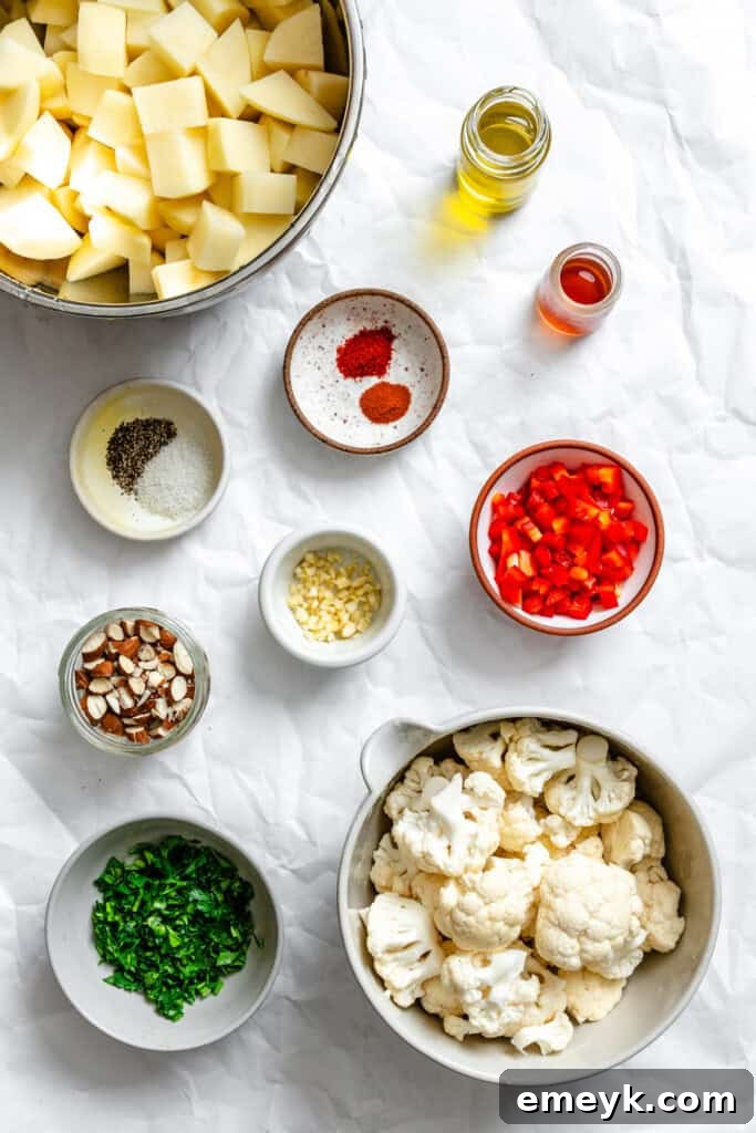 Cauliflower Potato Salad recipe ingredients