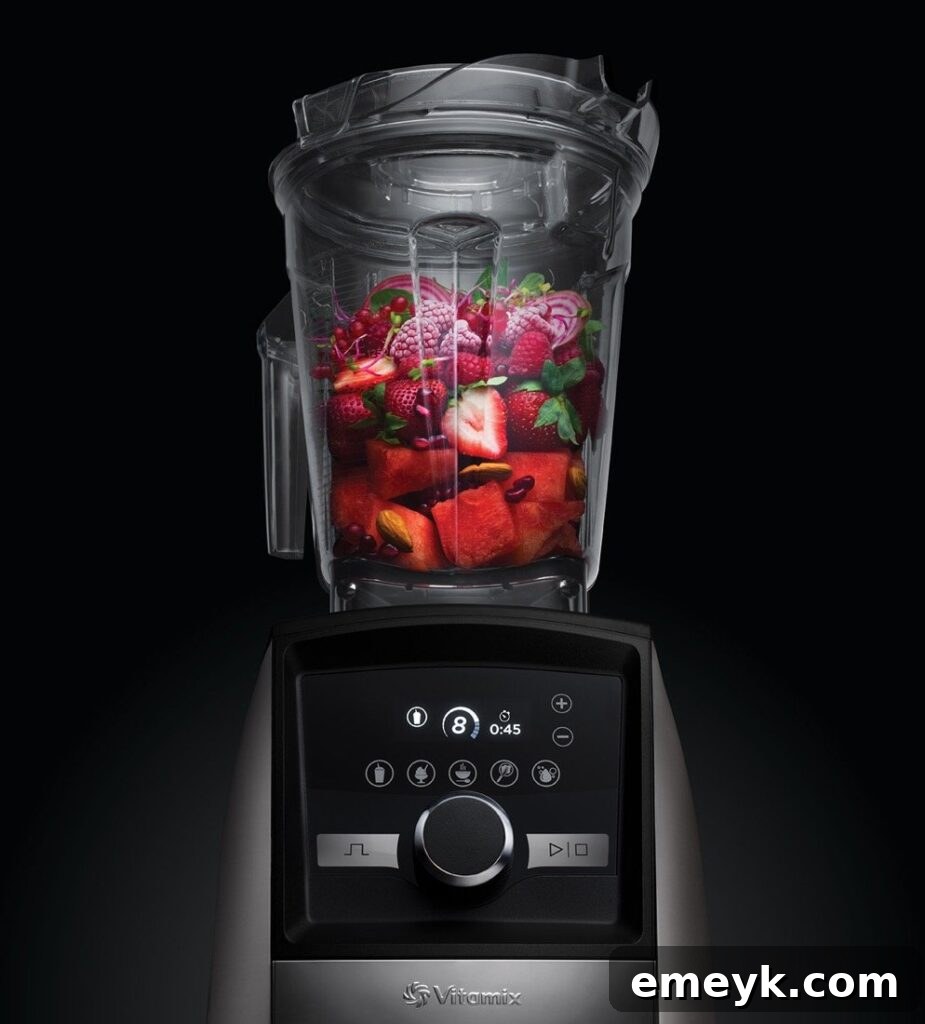 Inside the modern Vitamix store, showcasing blenders and a welcoming atmosphere.