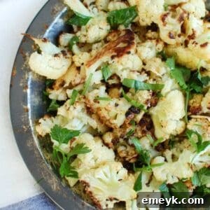 Roasted Parmesan Garlic Cauliflower 1200 x 1200