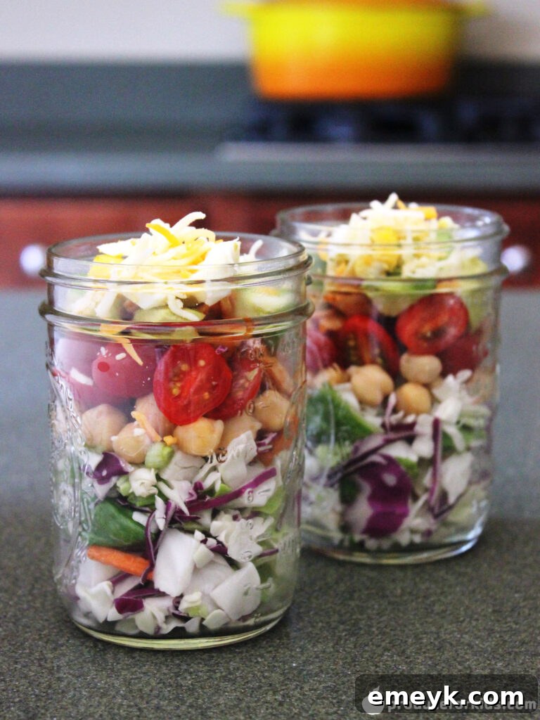 Flavorful BBQ Chicken Chopped Salad ready for a healthy lunch