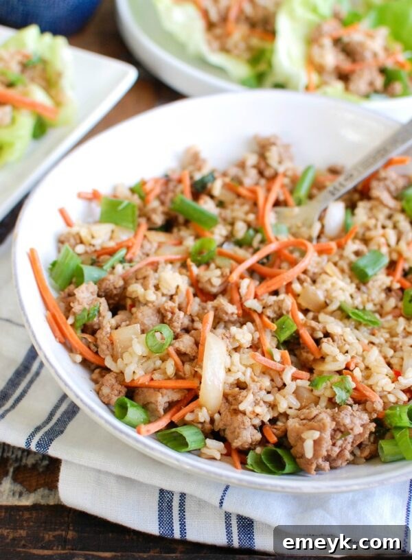 Asian Pork Lettuce Wraps are packed with your favorite Asian flavors and paired with ground pork, topped with cilantro and matchstick carrots and served in soft bibb lettuce wraps. These are light and the perfect easy meal! 