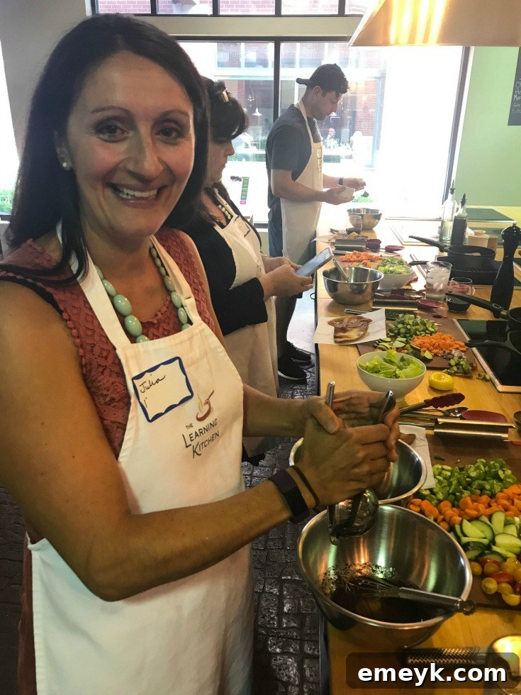 Freshly prepared Fattoush salad with crispy bread pieces, a highlight of the cooking class.