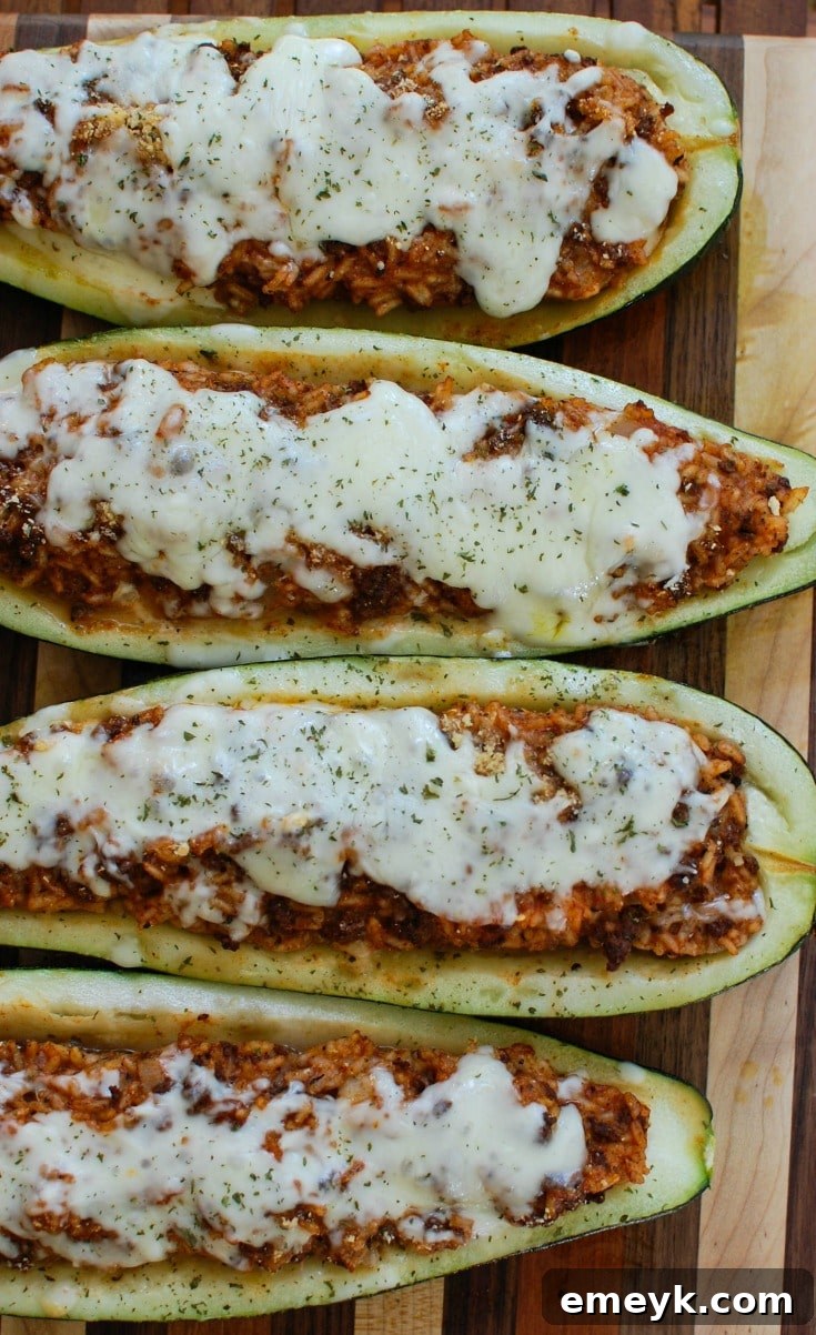 Cheesy Chicken and Broccoli Bake 8 Vibrant Mediterranean Zucchini Boats, stuffed with a hearty meat and rice mixture, topped with bubbly melted Sargento® Shredded Cheese and fresh parsley.
