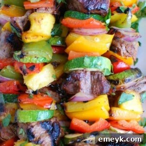 Grilled Hawaiian Steak Kabobs
