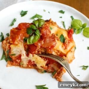 Crock Pot Lasagna, a delicious and easy slow cooker meal.