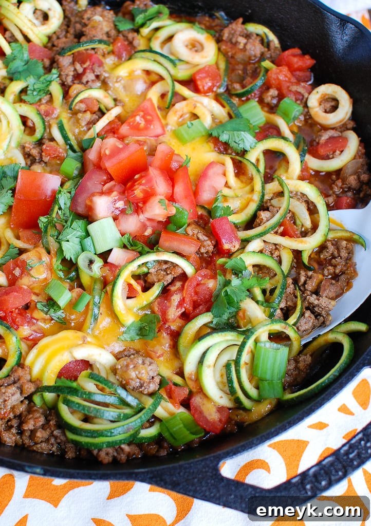 Spicy Mexican Zucchini, a vibrant and healthy side dish or light meal.