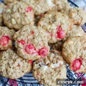 Featured image for Oatmeal White Chocolate Peppermint Cookies recipe